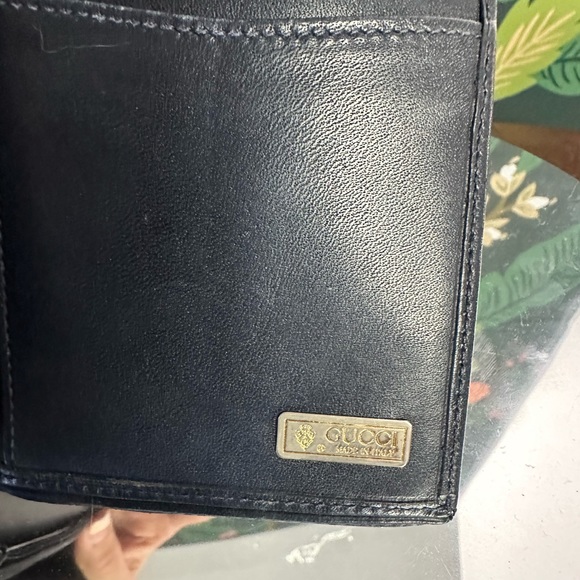 Gucci NAVY GG Supreme Vintage Canvas and Leather Bifold Wallet ๐๐ - Picture 4 of 13